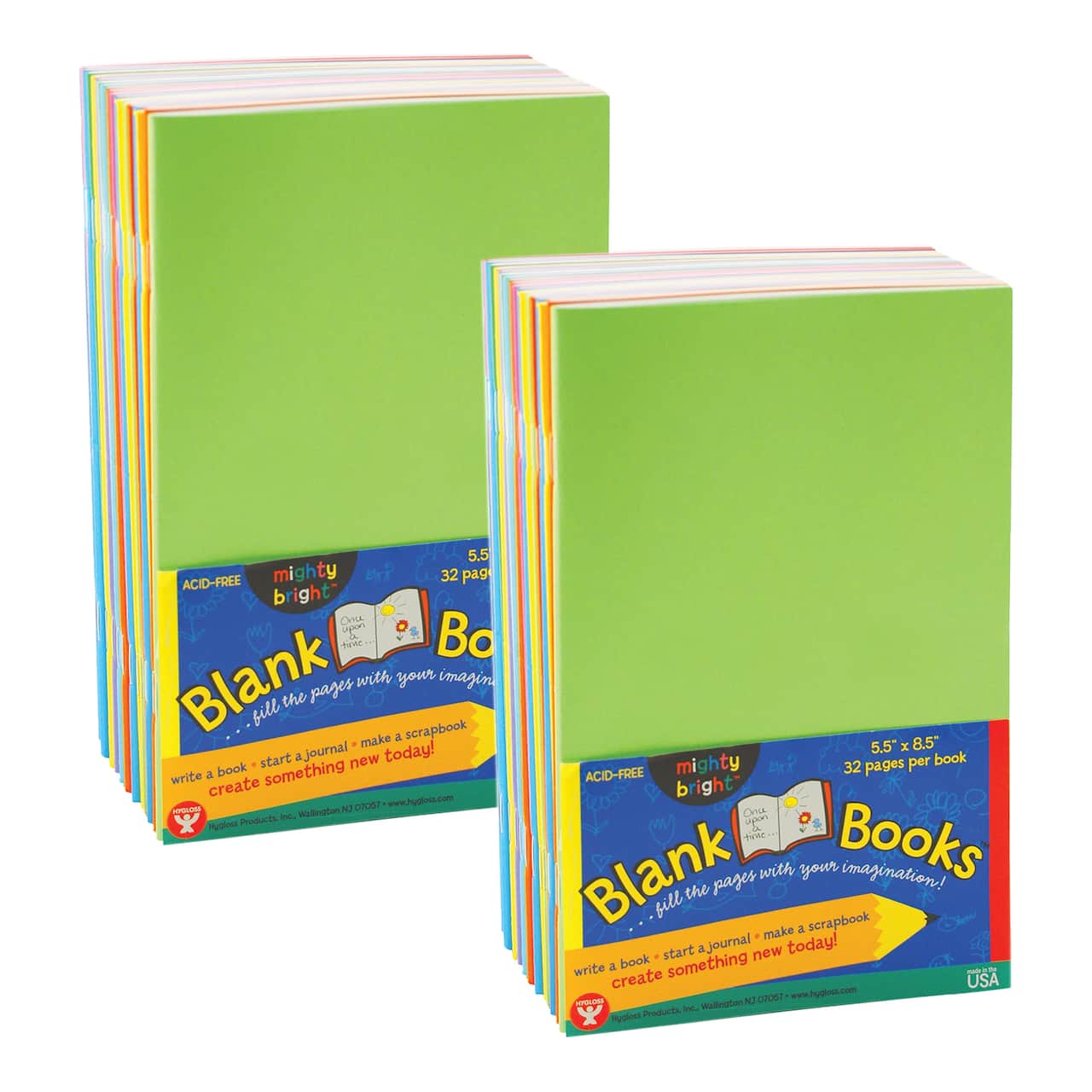Hygloss® 5.5" x 8.5" Blank Paperback Books, 2 Packs of 10